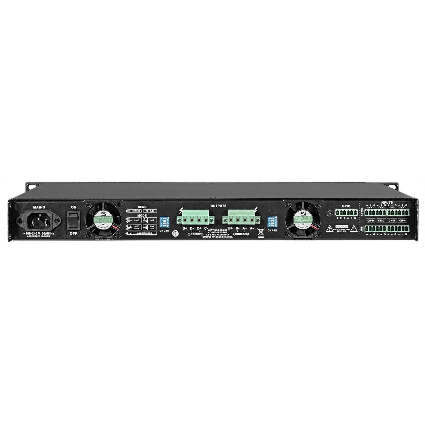 Wharfedale Pro DP4035i Power Amplifier 4x1012W @ 2Ohm with Hardware Features for Installation